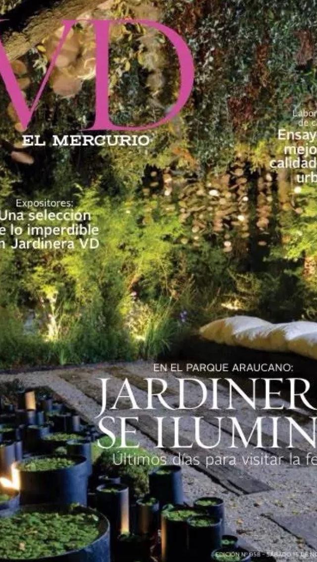 Portada VD El Mercurio — Jardinera se Ilumina